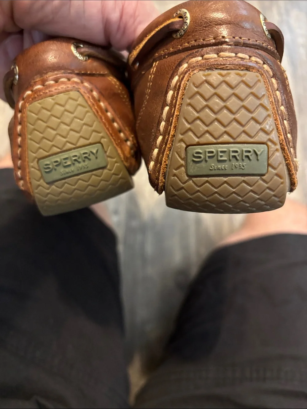 Sperry Men's Chestnut Brown Leather Gold Cup™ Harpswell 2-Eye Driver
